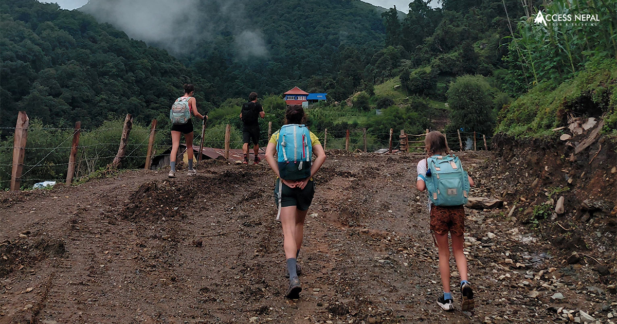 kids trekking