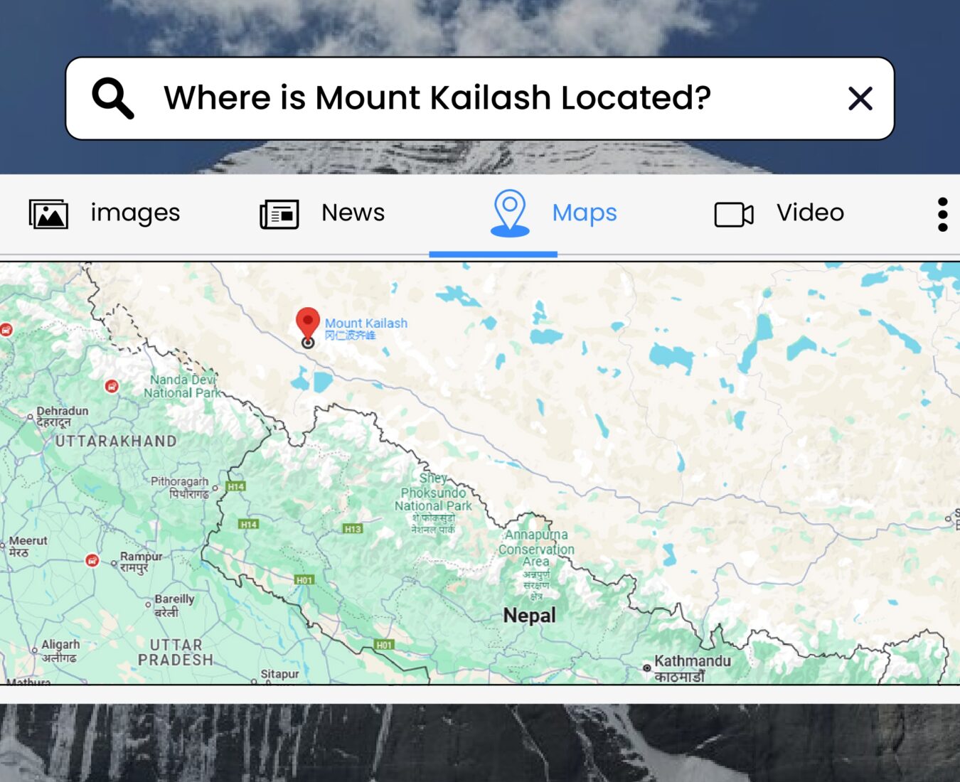 Where is Mount Kailash located