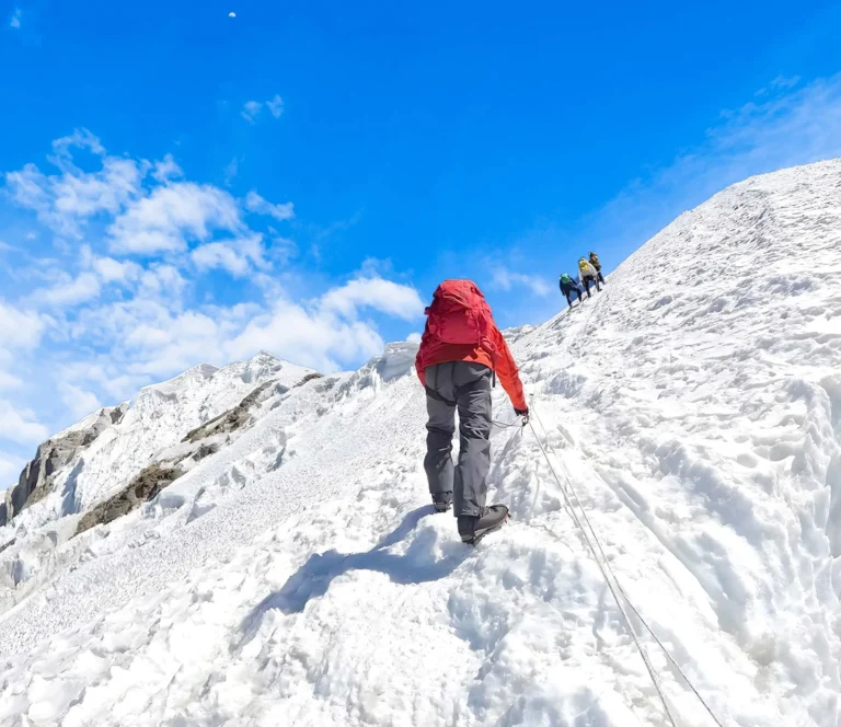 Lobuche-climbing