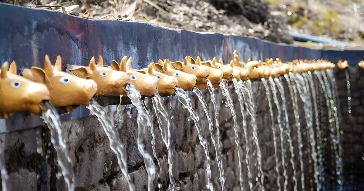 The sacred 108 Dhara of Muktinath — a divine cascade of purity and devotion.