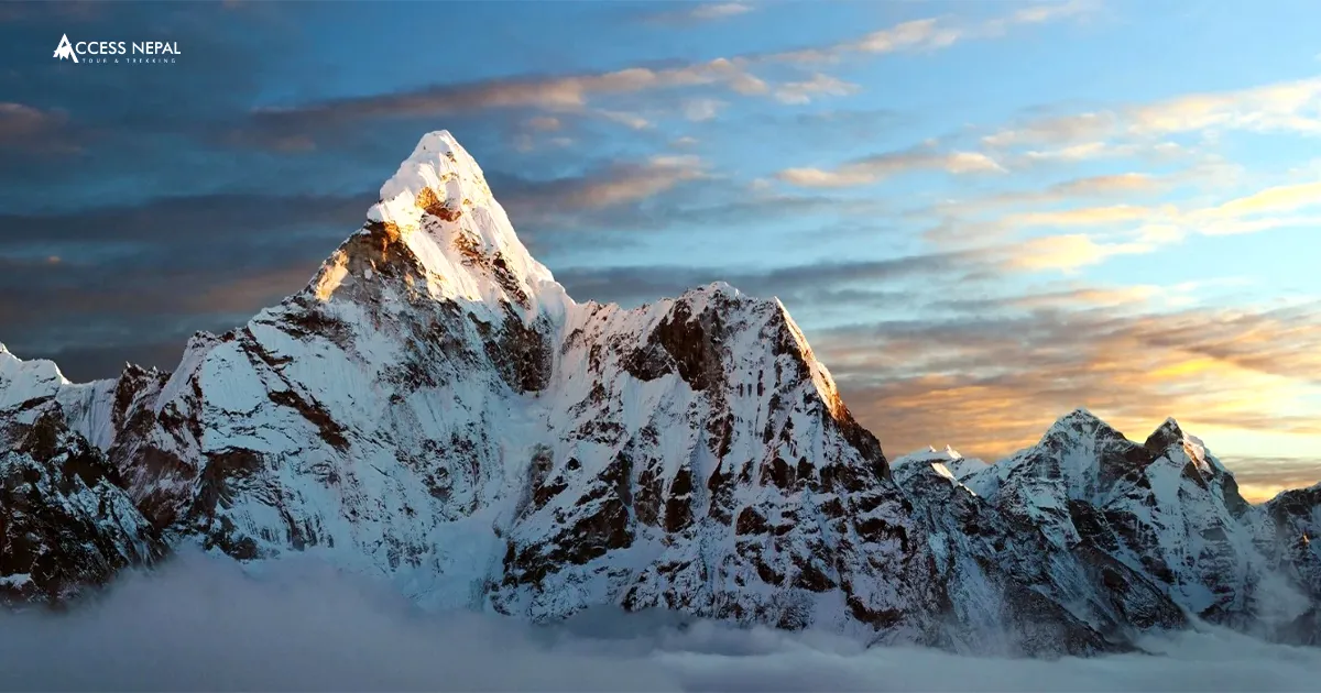 Ama Dablam Mountain standing tall at 6,812 meters.