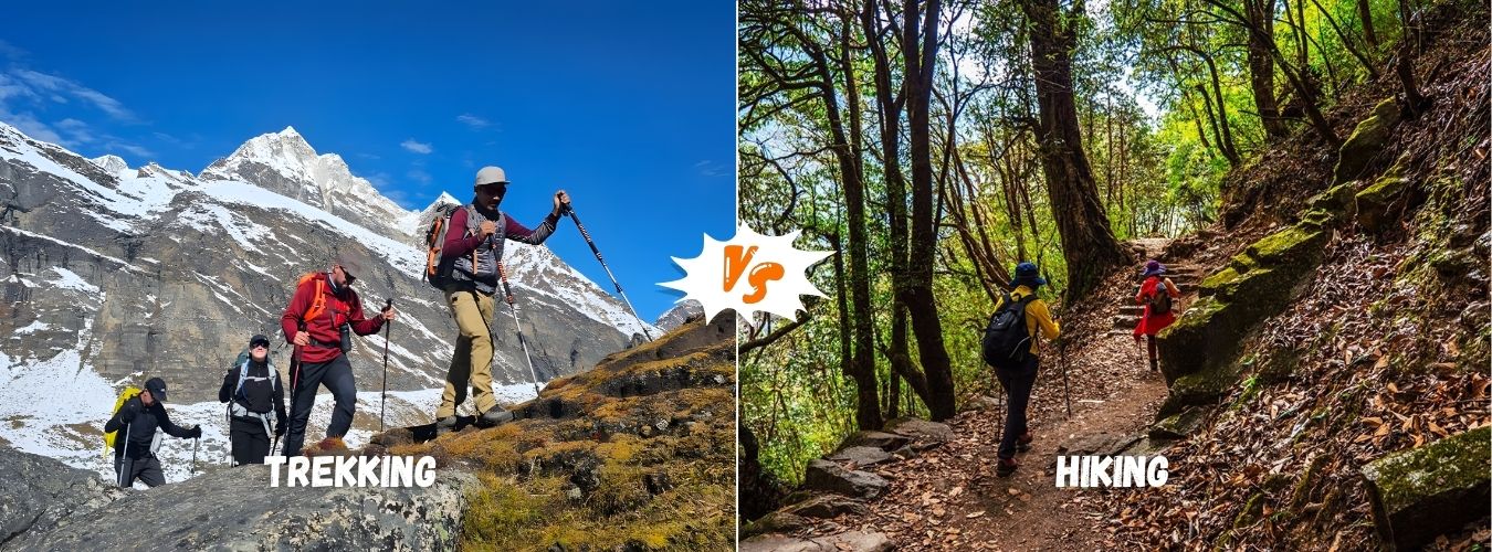 Trekking vs Hiking