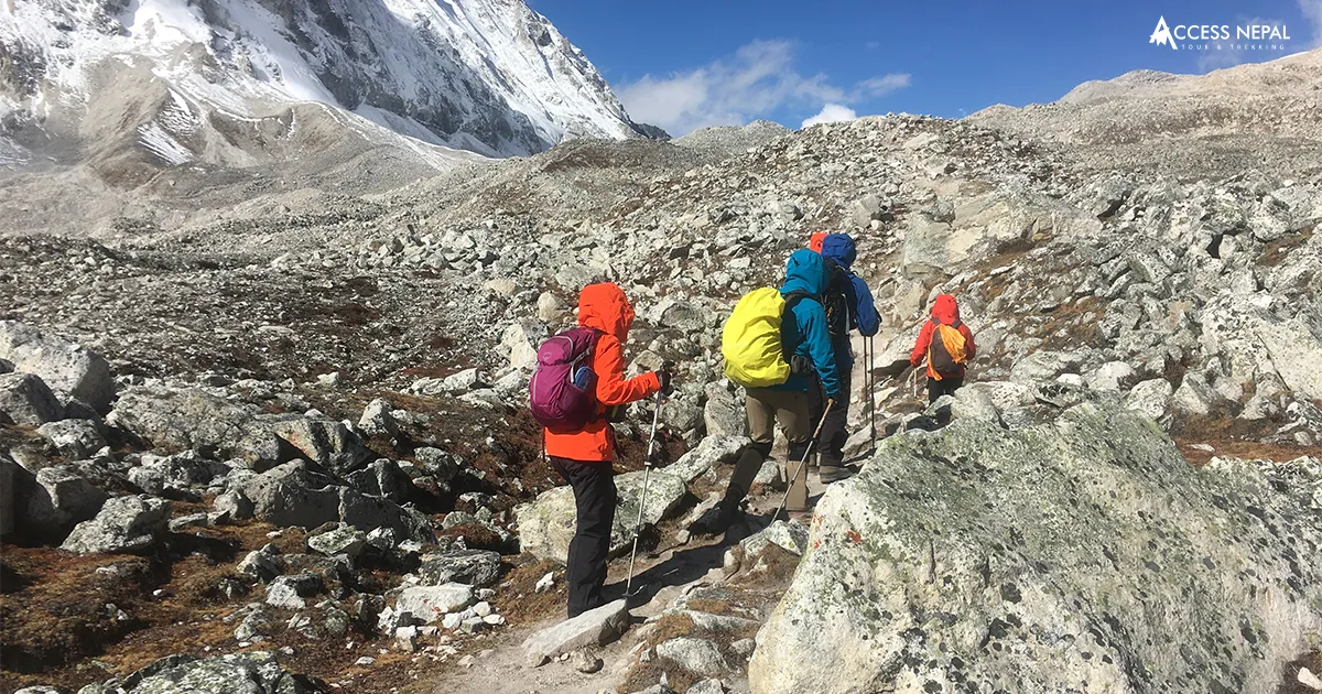 The trail to Manaslu Circuit Trek