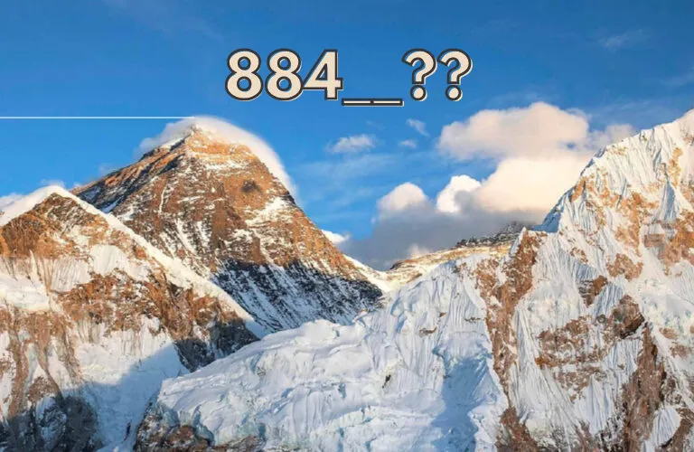 How tall is Mount Everest in miles?
