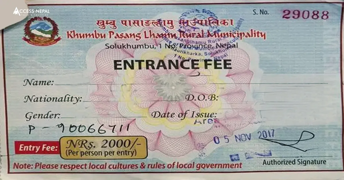 Everest Base Camp Trek Permit