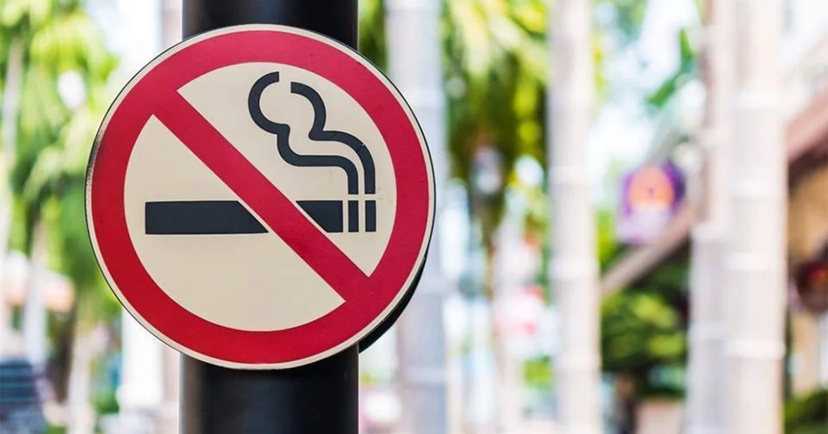 Don't smoke in public places