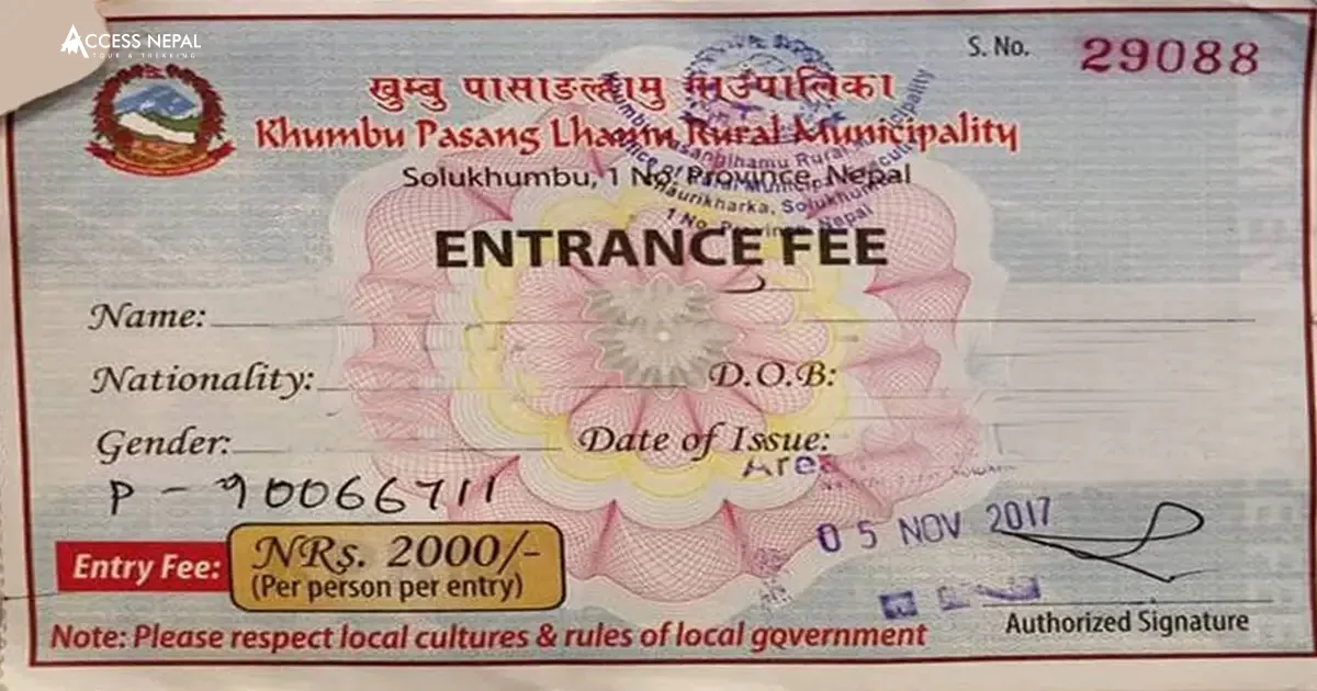 Everest Base Camp Trek Permit