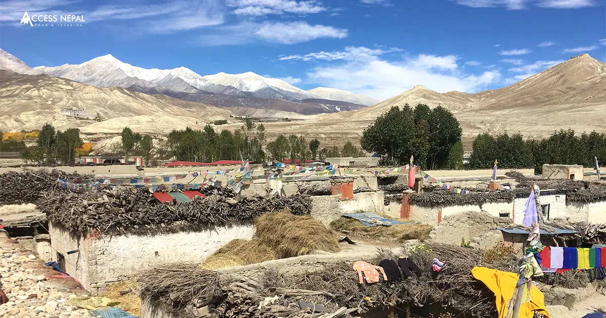 Marpha is a popular village in the Lower Mustang region