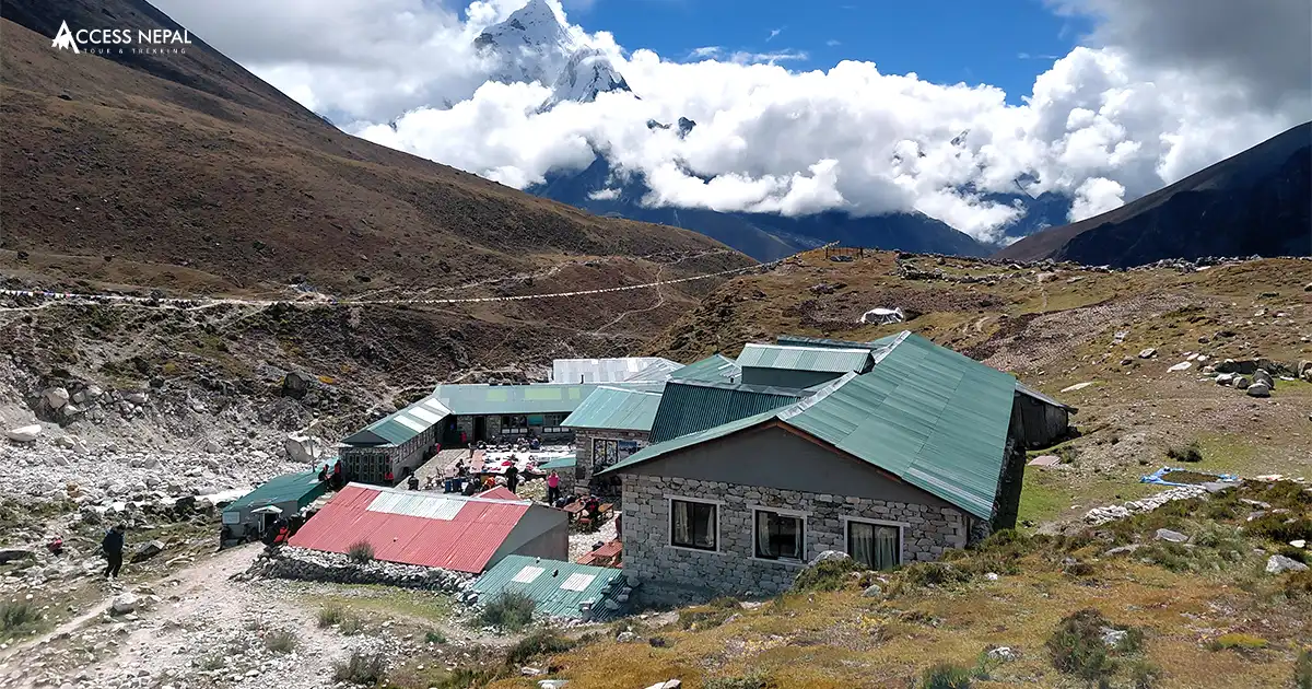 Teahouse we stay during Everest Three passes trek