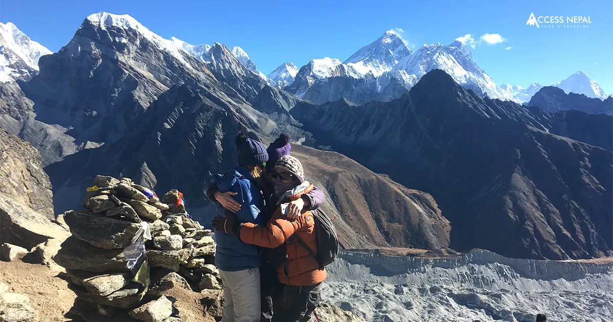 View from Cho La Pass