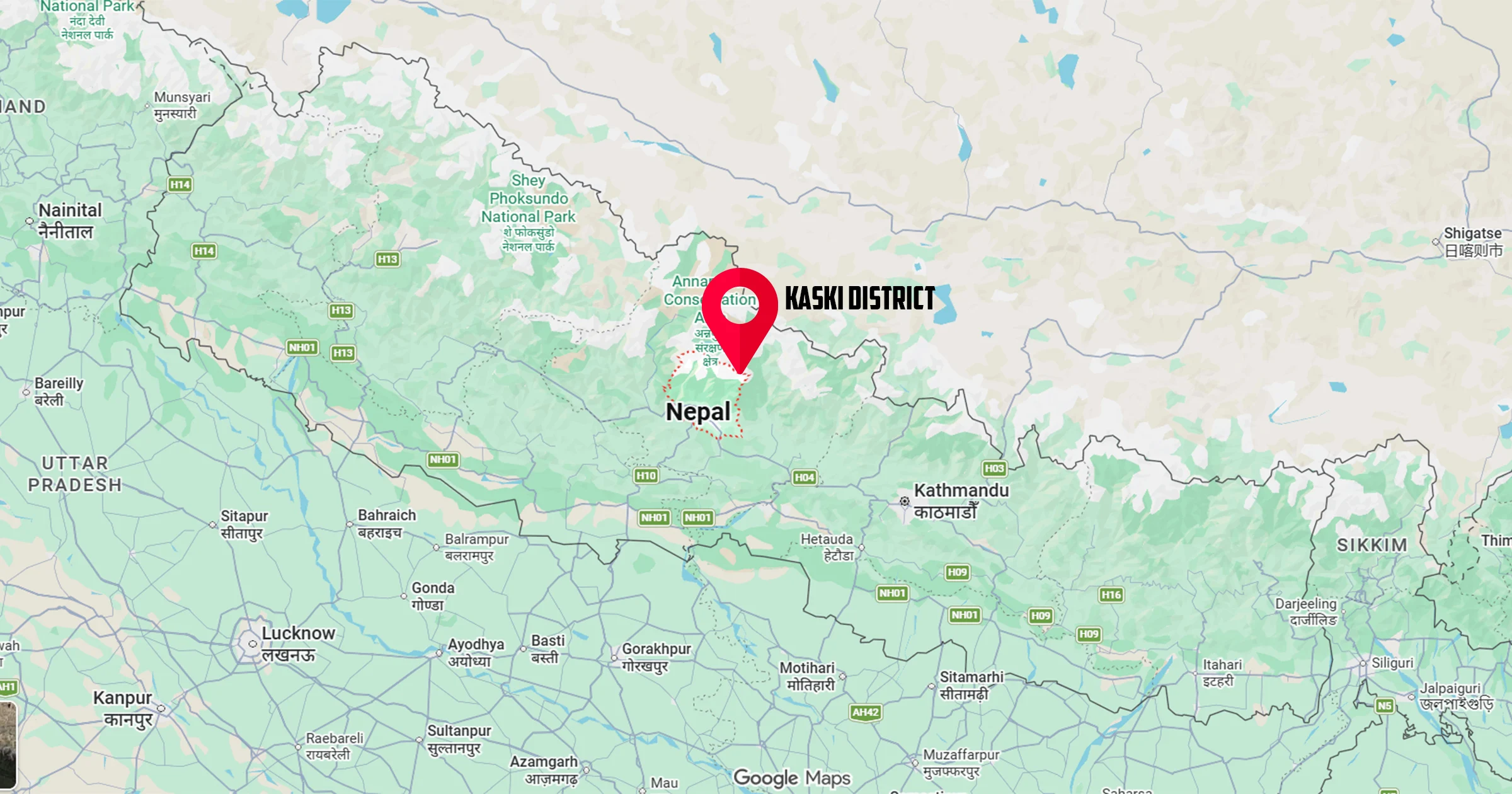 Location of Kori Trek
