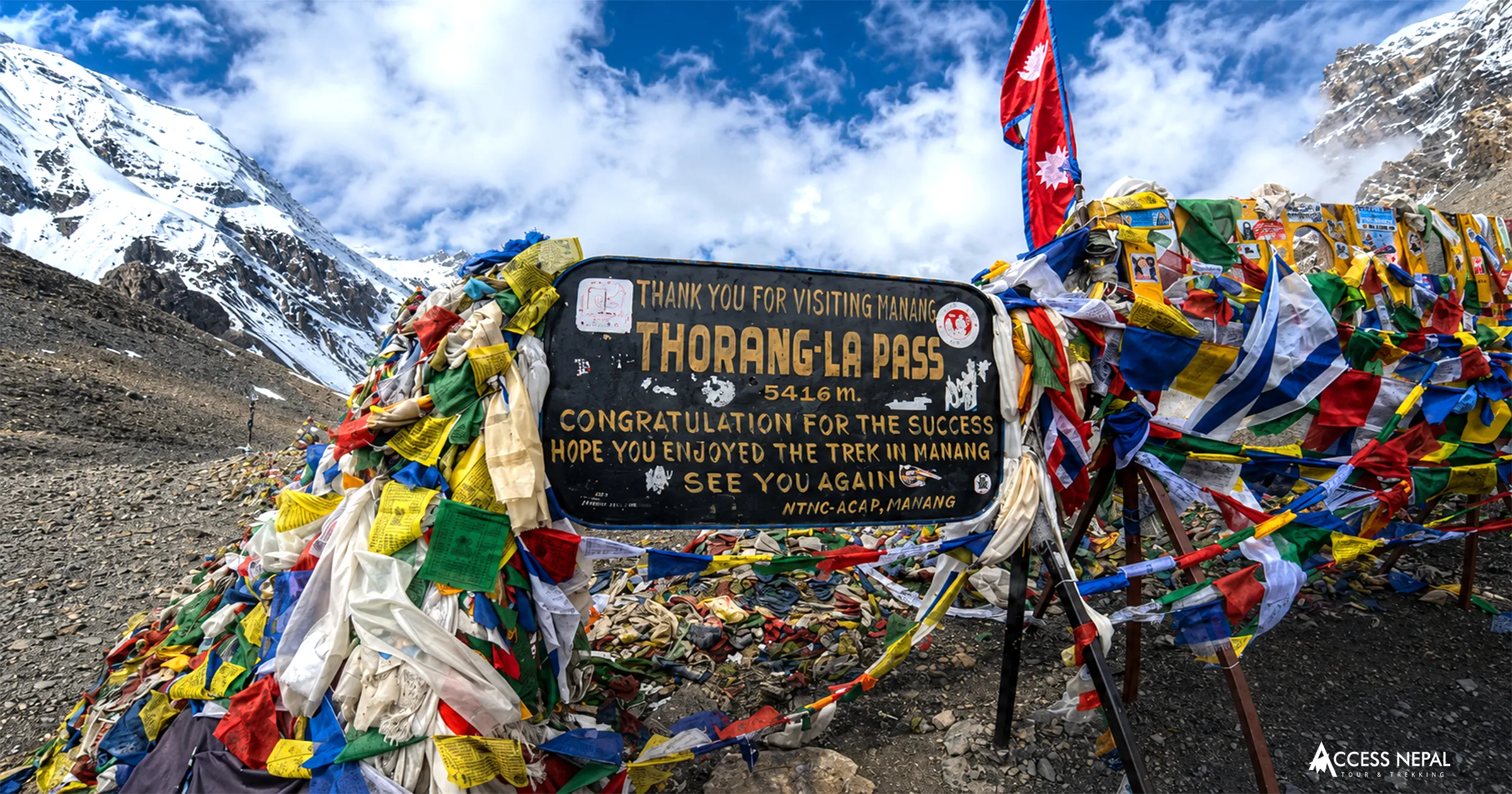 Thorong La Pass is the highest point of the renowned Annapurna Circuit in Nepal