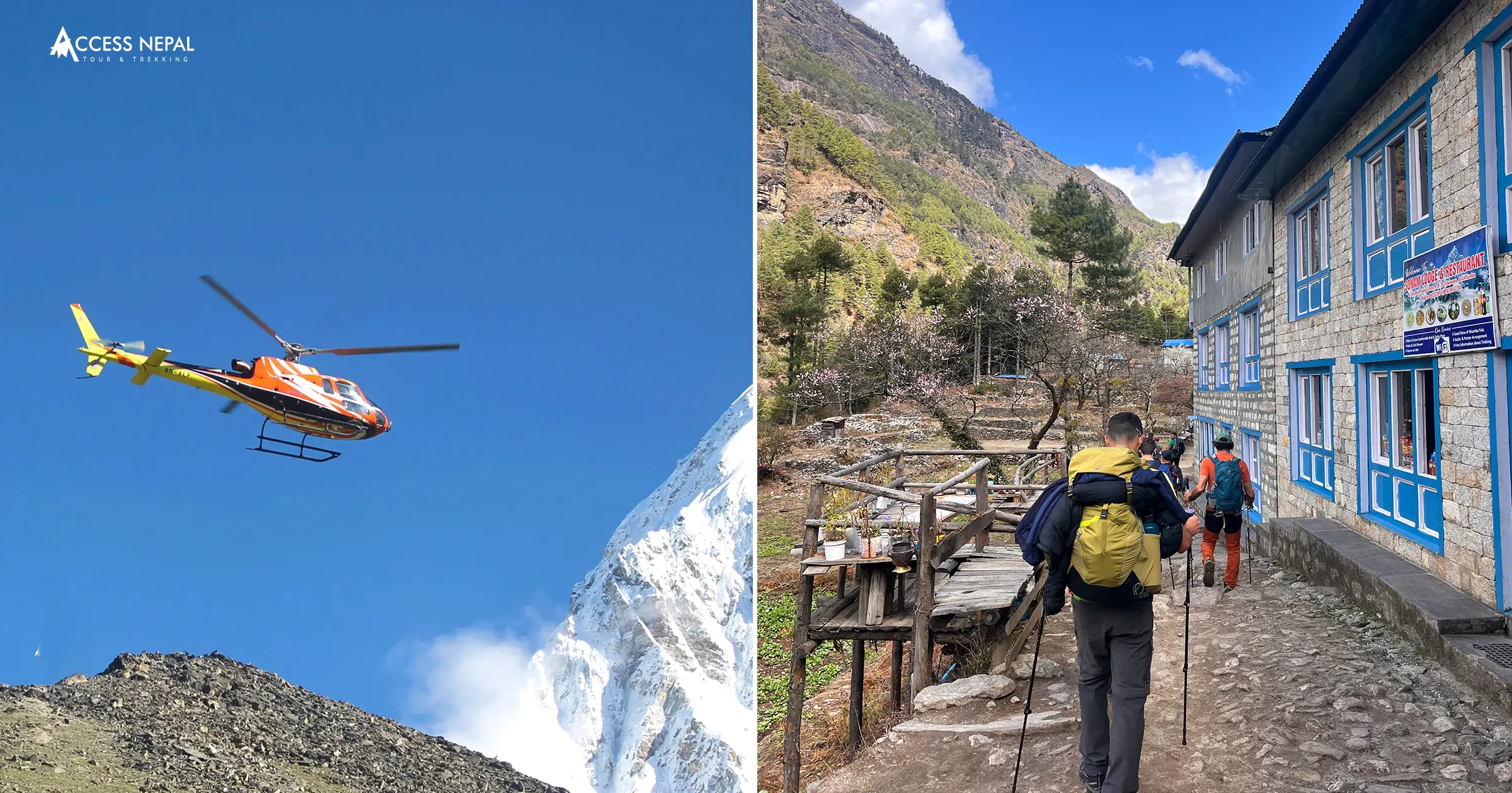 Everest by Air vs. Trek