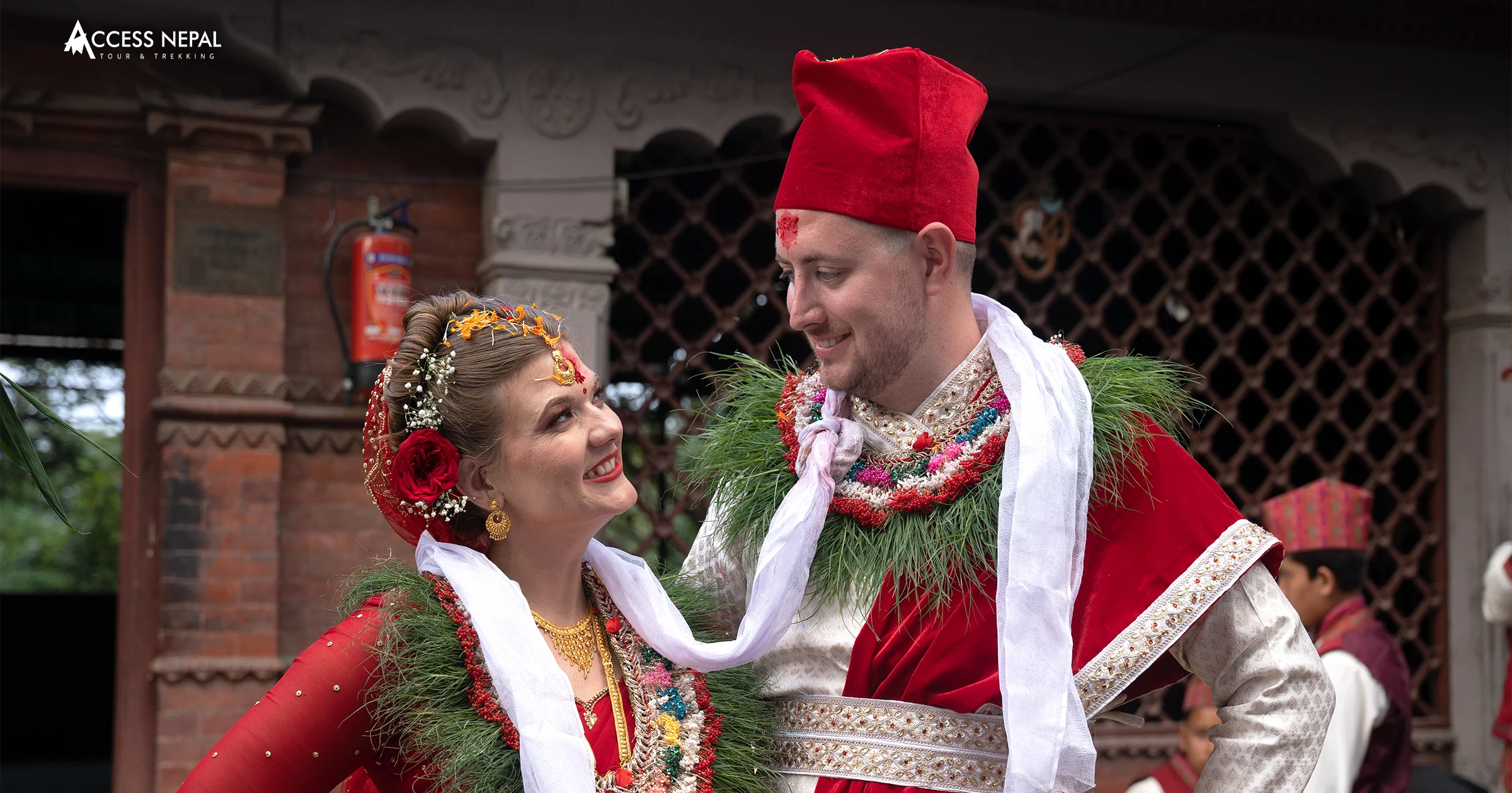 Happy Clients doing destination wedding in Nepal
