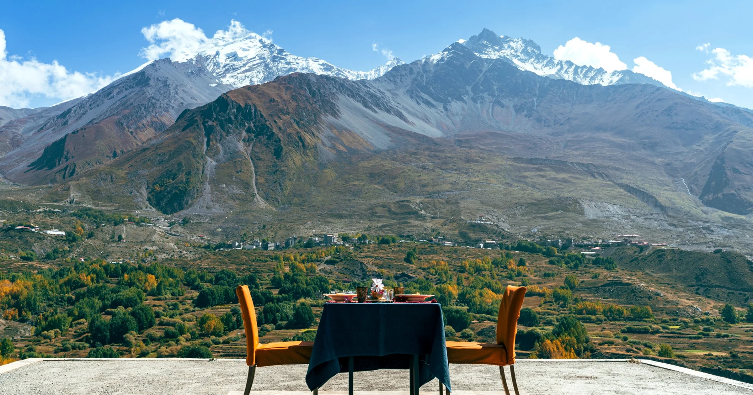 View from Shinta Mani Mustang Hotel