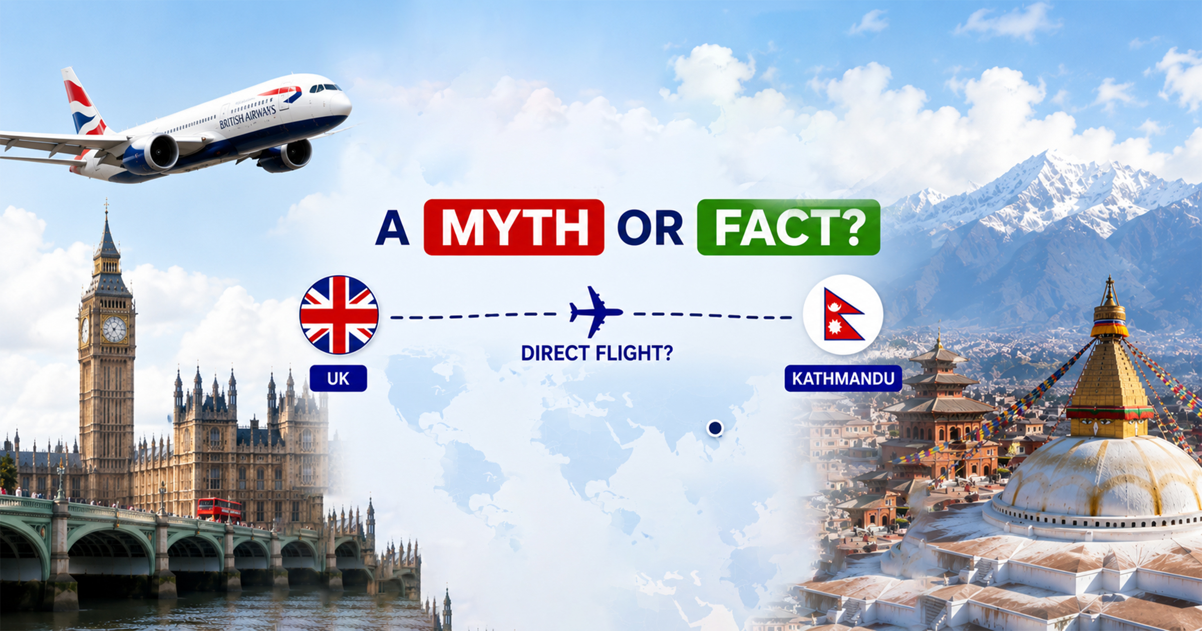 Can you fly direct from the UK to Kathmandu