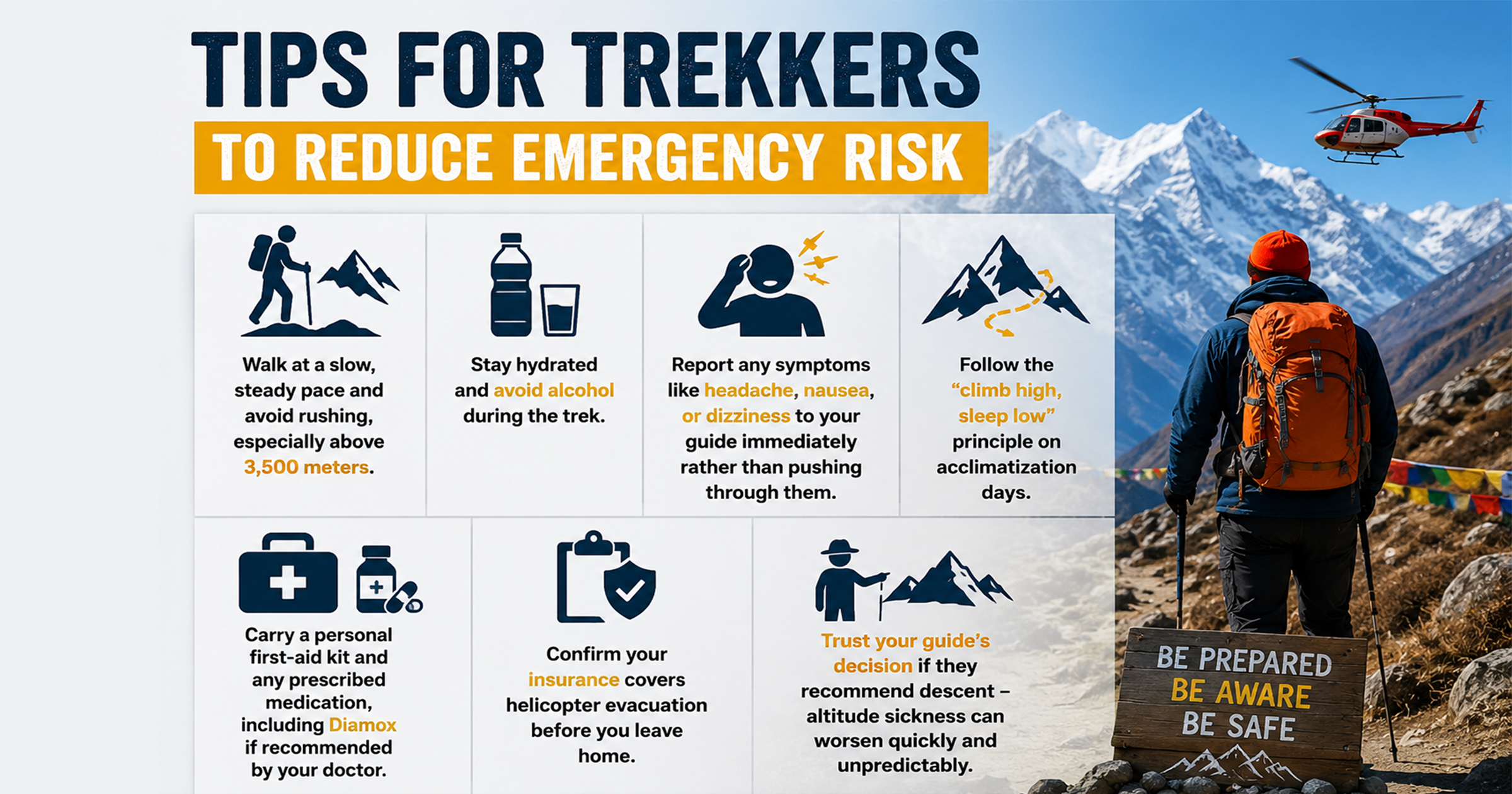 Tips for Trekkers to Reduce Emergency Risk