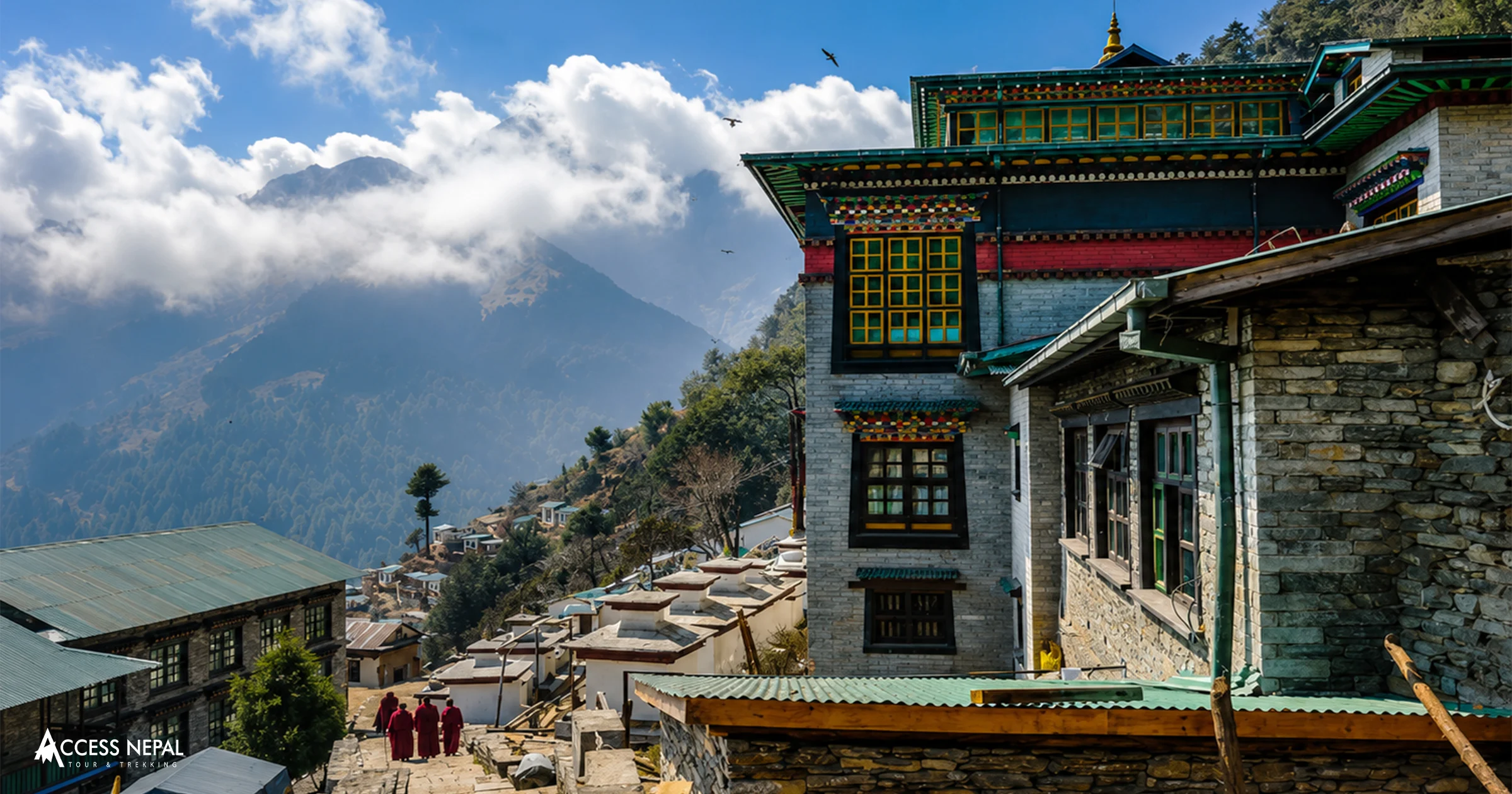 Side View of Thupten Choling Monastery