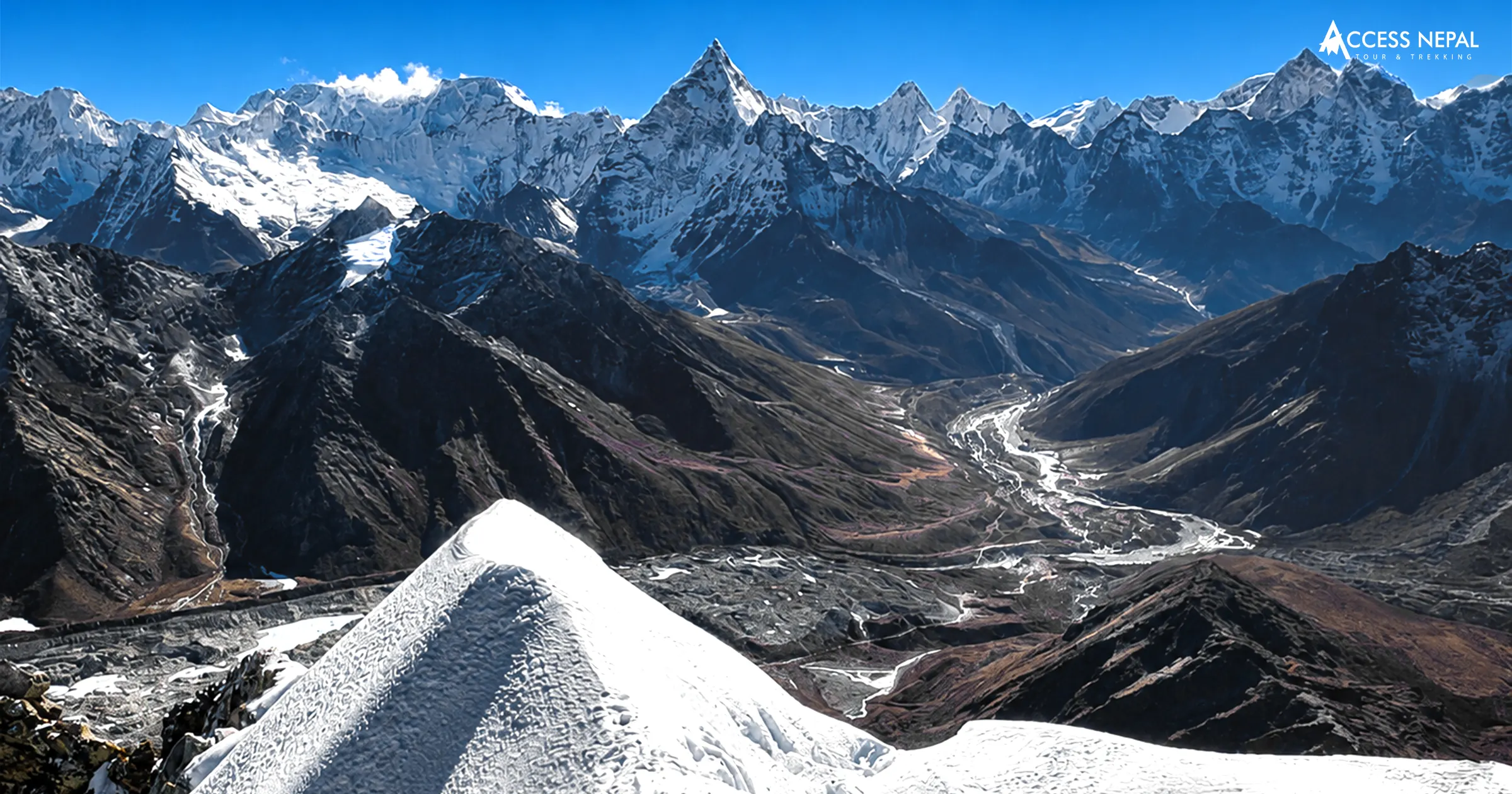 View During Lobuche East Peak Climbing