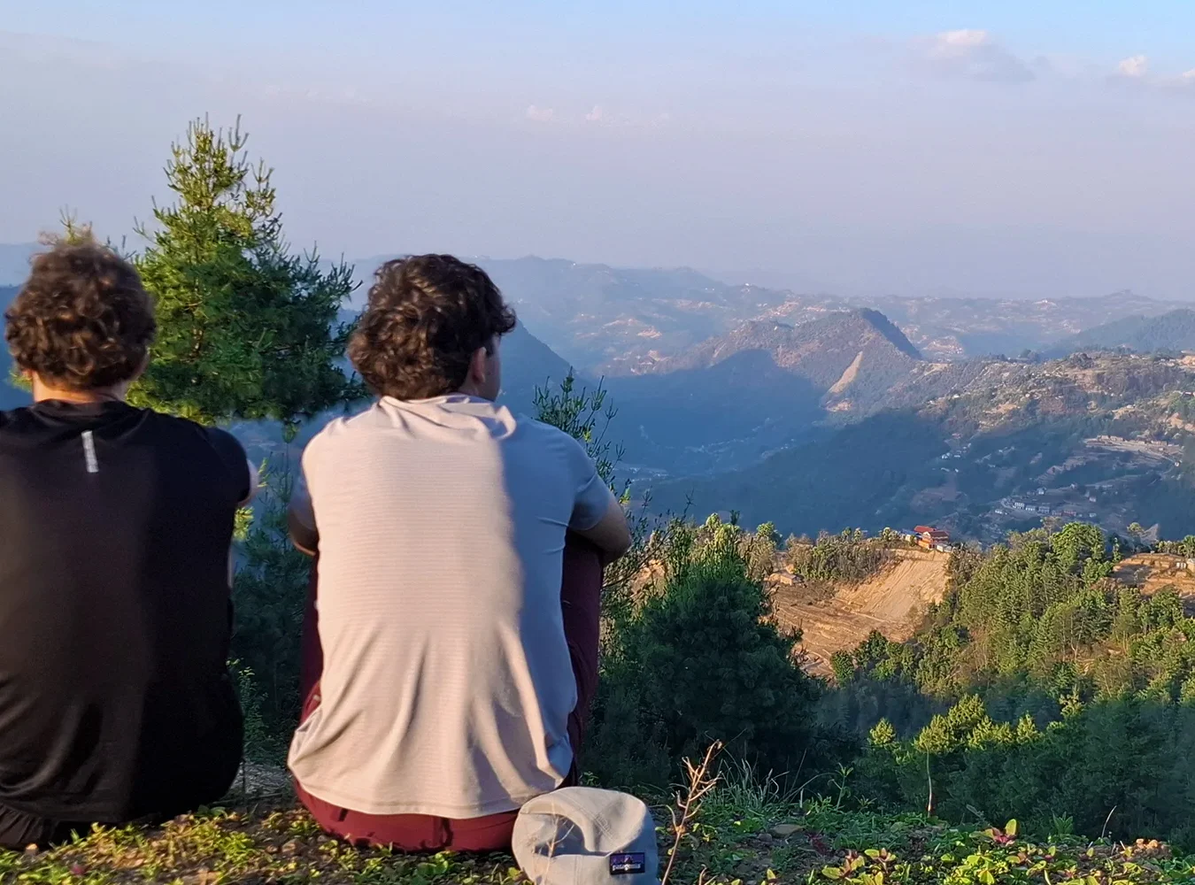 Two of our clients enjoying the views during bethanchowk hike