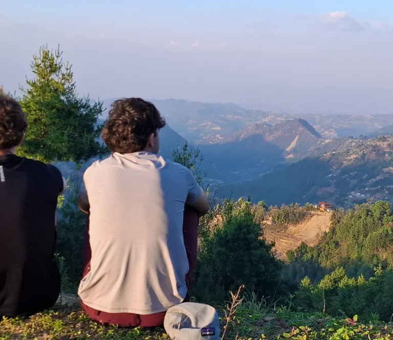 Two of our clients enjoying the views during bethanchowk hike