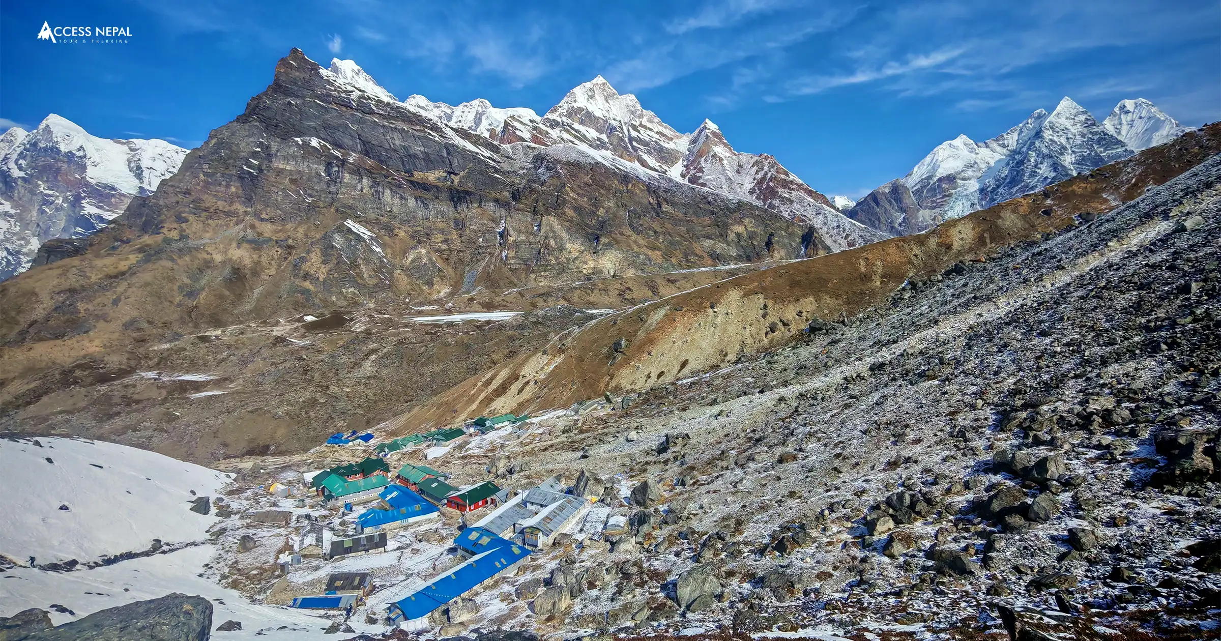 Quiet path on the way to Mera Peak Summit