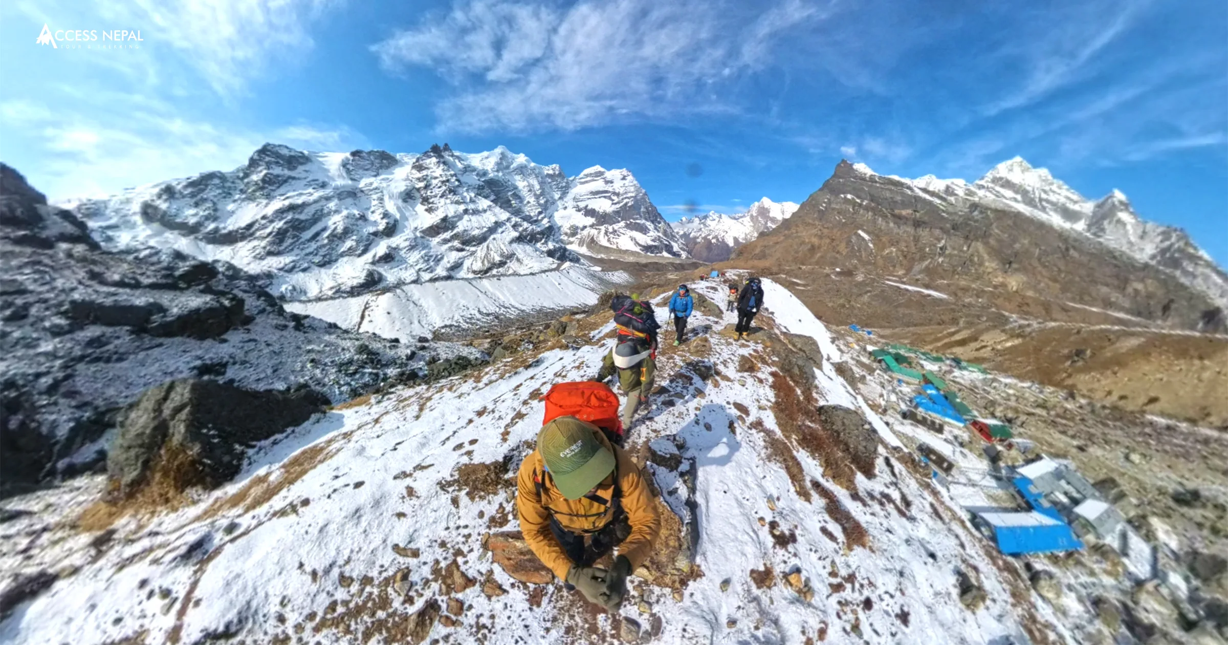 This is the image of Mera Peak taken during Autumn season