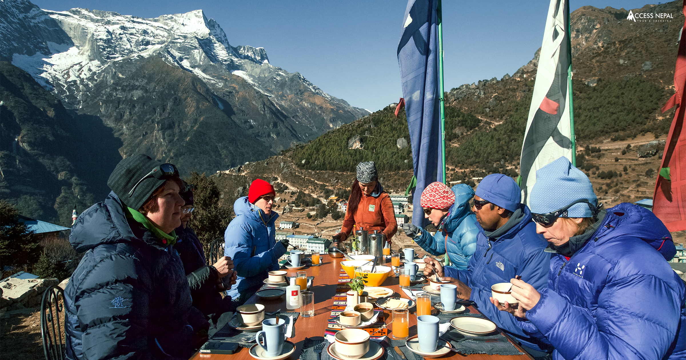 Dining Experience during trekking in the Himalayas of Nepal