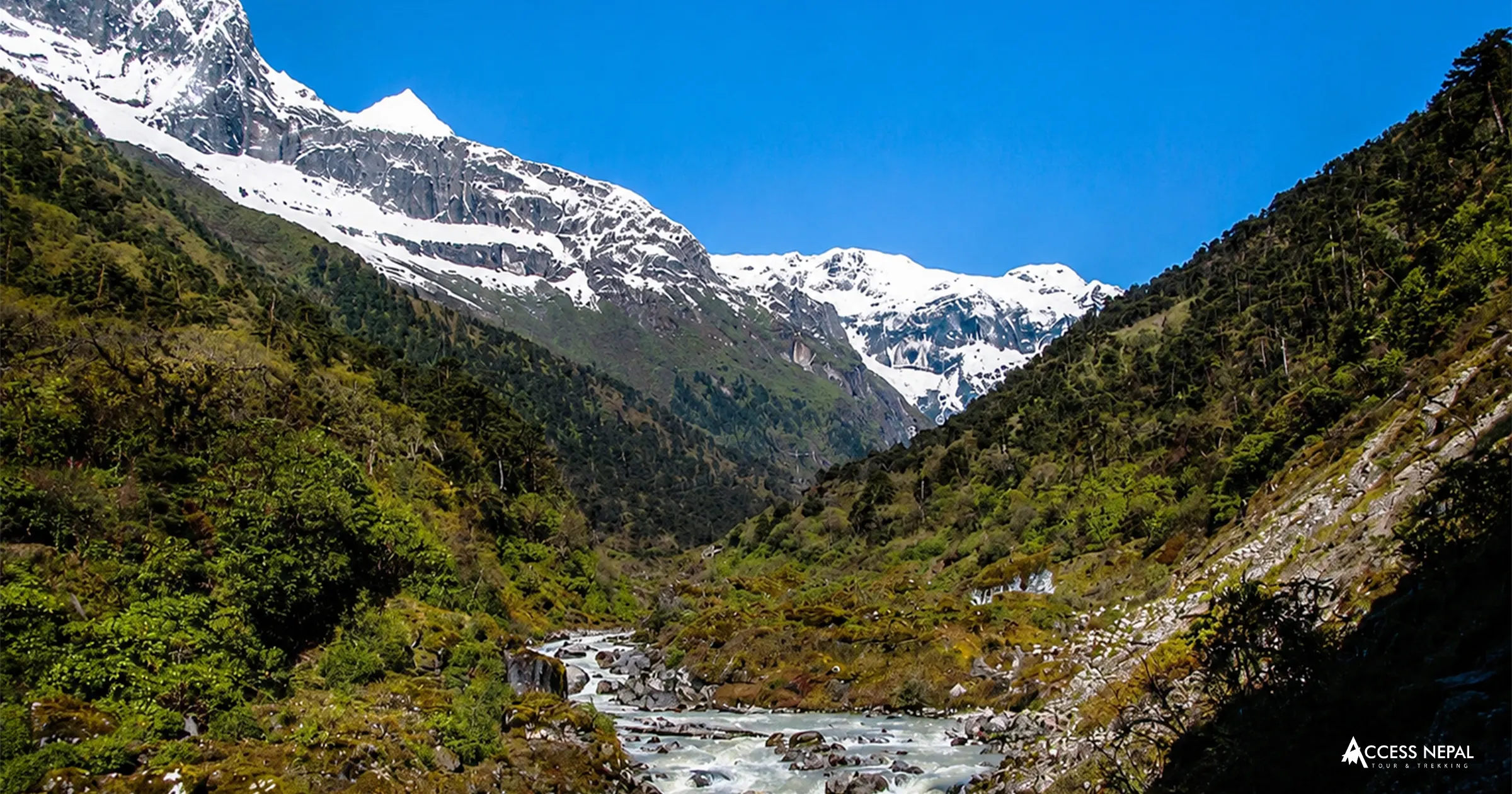 Barun Valley Nepal surrounded by mountains