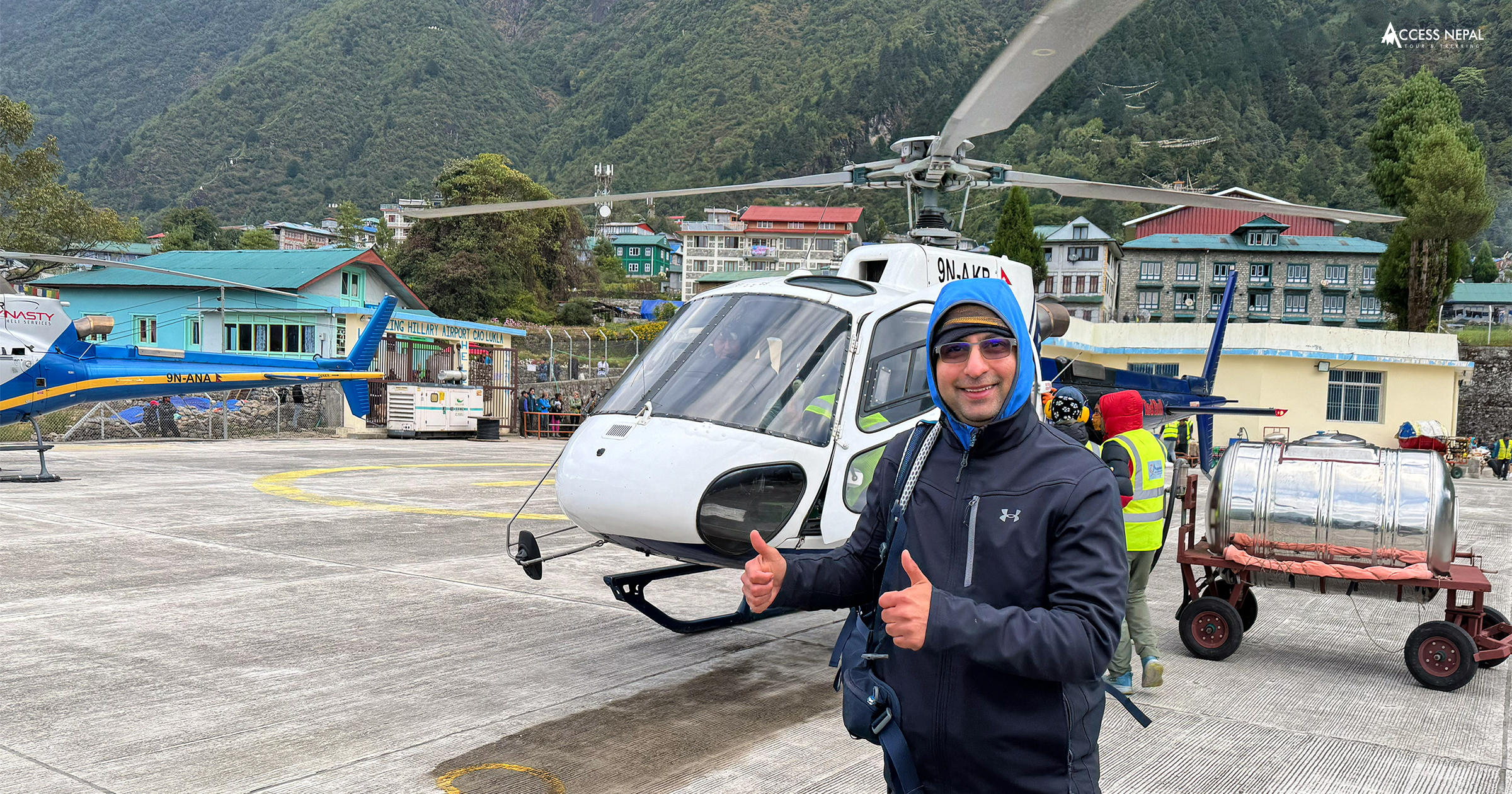 Heli Flight during Comfort Everest Base Camp Trek