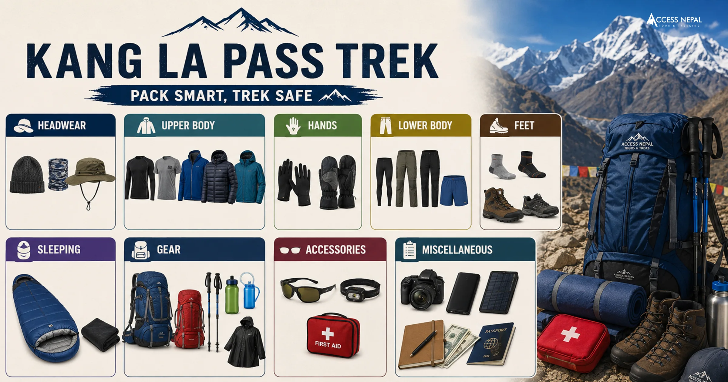 Packing List for Kang La Pass Trek